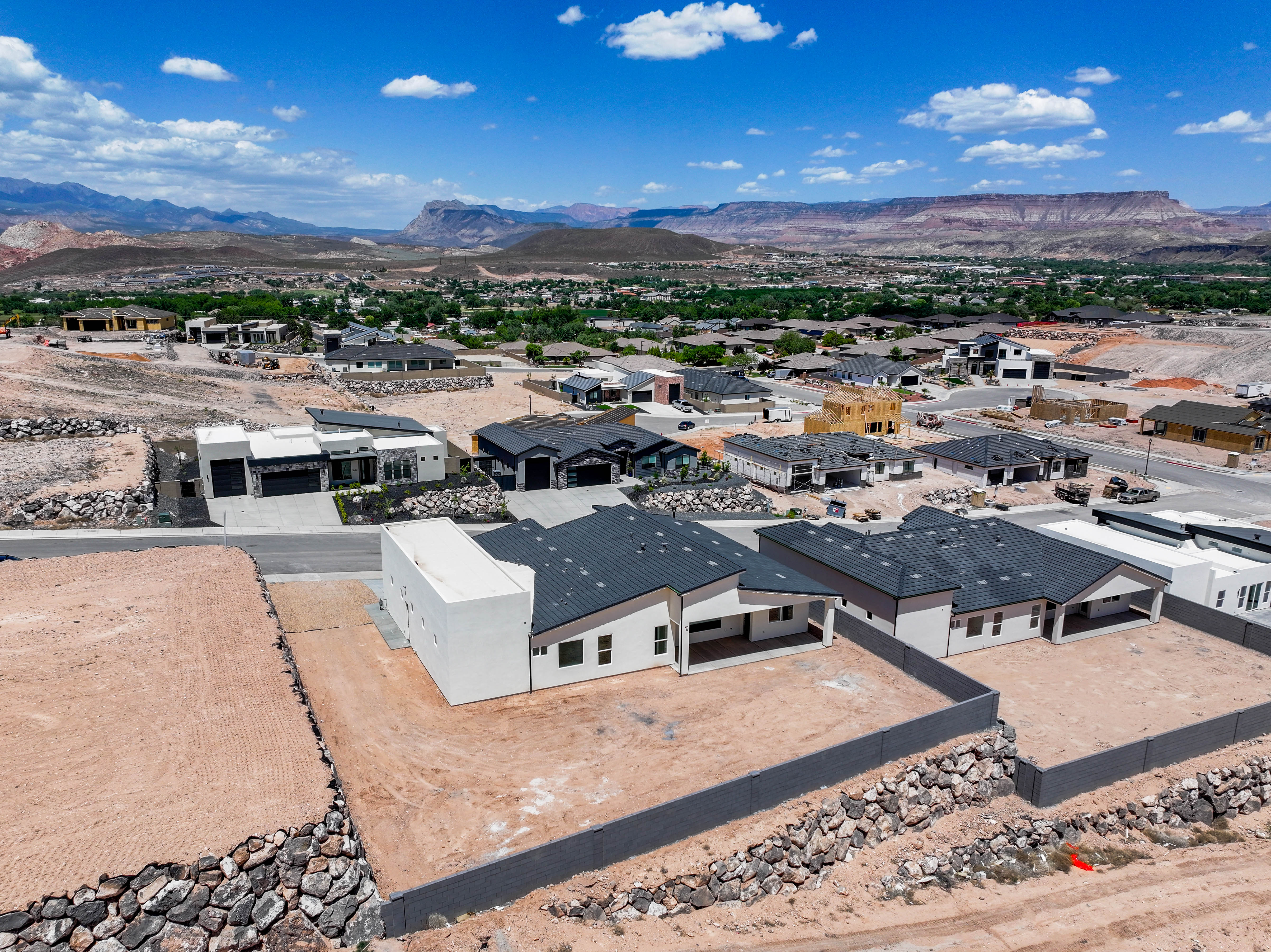 Sky view of the back site